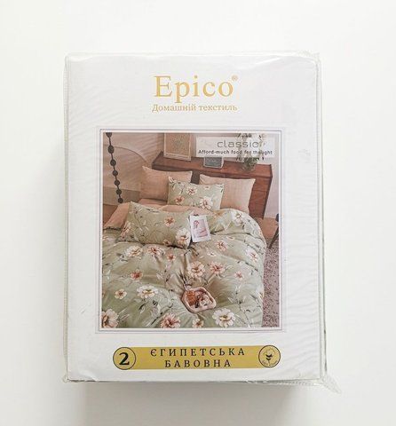Постільна білизна, єгипетська бавовна, 180x220, простирадло 200x220 + 2 наволочки 70x70 13972 - 2 фото