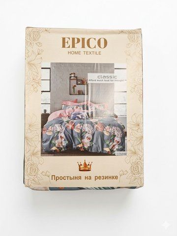 Постільна білизна полуторна, бязь, 150x210, простирадло на резінці 150x210+20, 2 наволочки 70x70 10186 фото